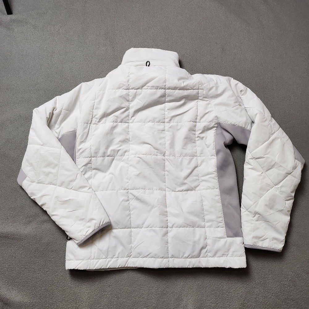 Women's White Quilted Puffer Jacket - Picture 2 of 10
